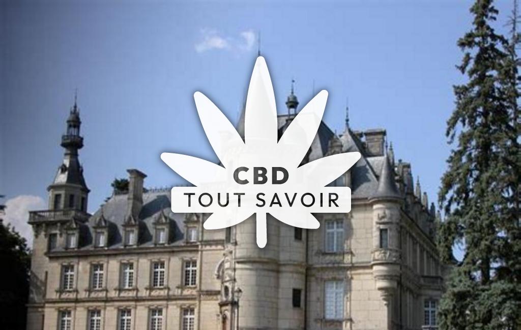 Village à Brochon avec feuille Cannabis CBD