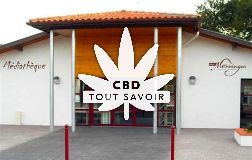 Village à Messanges avec feuille Cannabis CBD