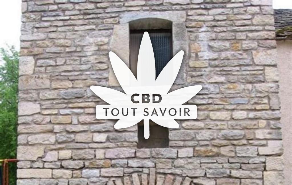 Village à Segrois avec feuille Cannabis CBD