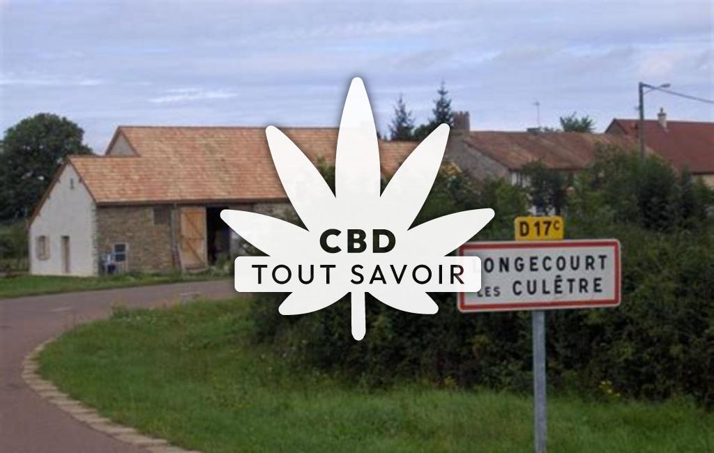 Village à Longecourt-les-Culetre avec feuille Cannabis CBD