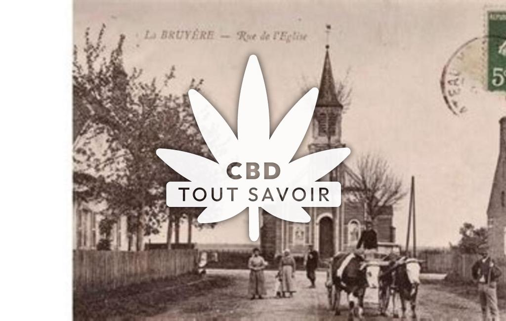 Village à Labruyere avec feuille Cannabis CBD