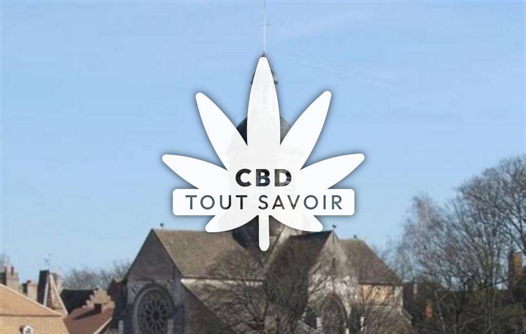 Village à Seurre avec feuille Cannabis CBD