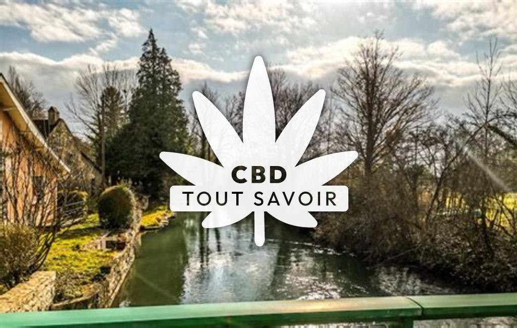 Village à Marandeuil avec feuille Cannabis CBD