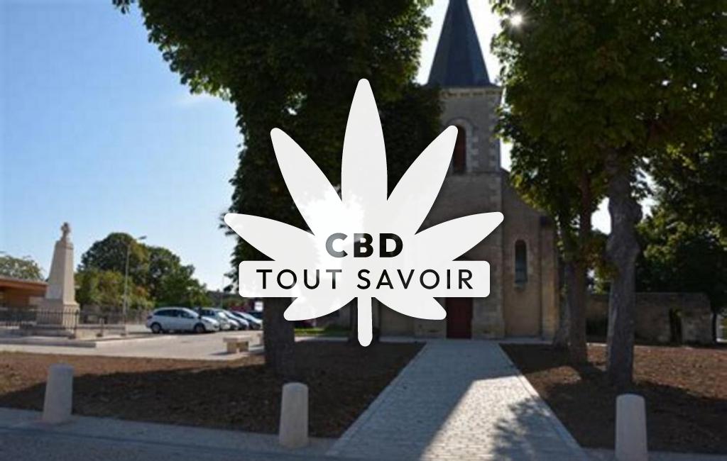 Village à Buxerolles avec feuille Cannabis CBD