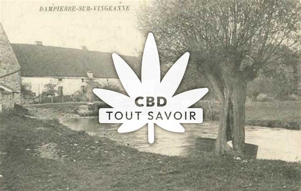 Village à Dampierre-Et-Flee avec feuille Cannabis CBD