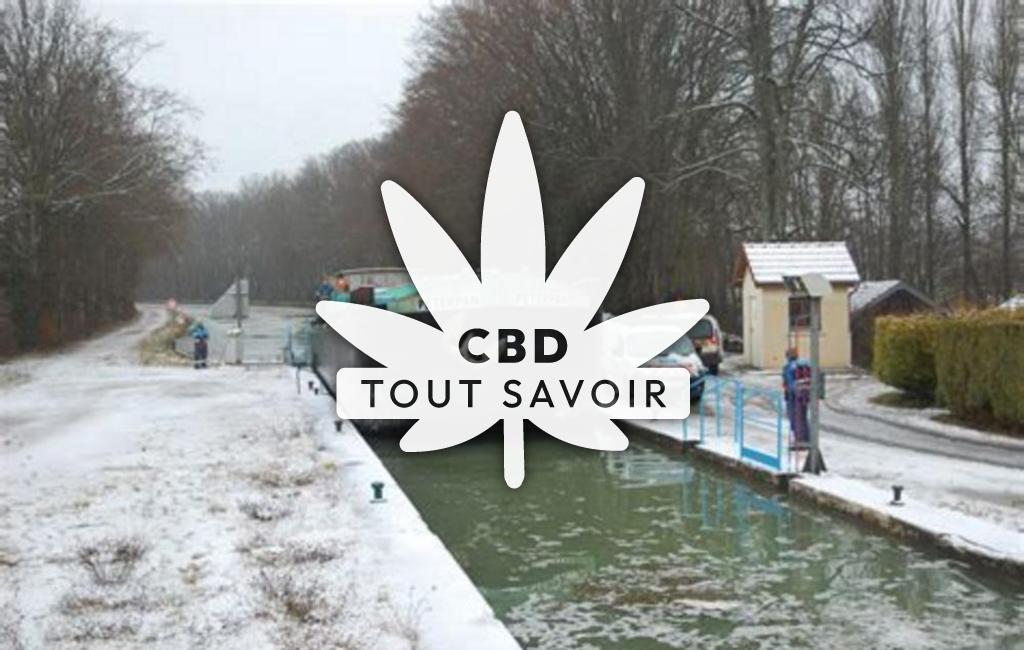 Village à Reneve avec feuille Cannabis CBD