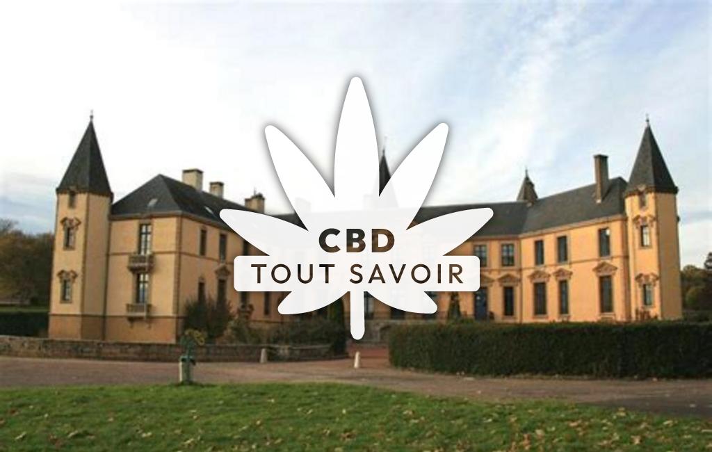 Village à Essey avec feuille Cannabis CBD