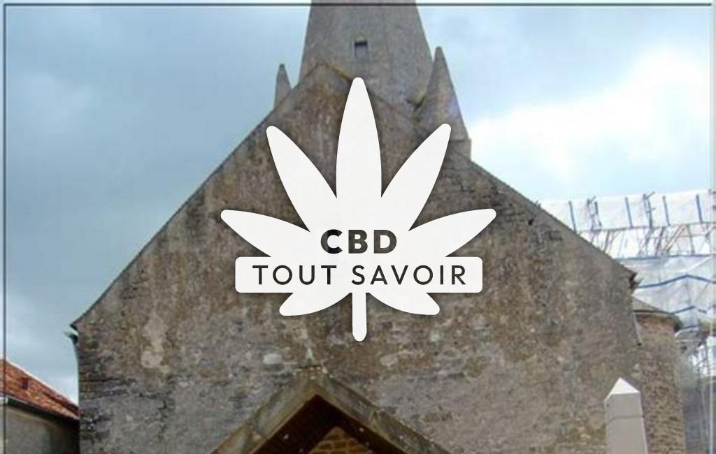Village à Thoisy-le-Desert avec feuille Cannabis CBD