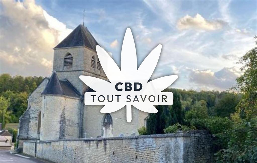 Village à Channay avec feuille Cannabis CBD