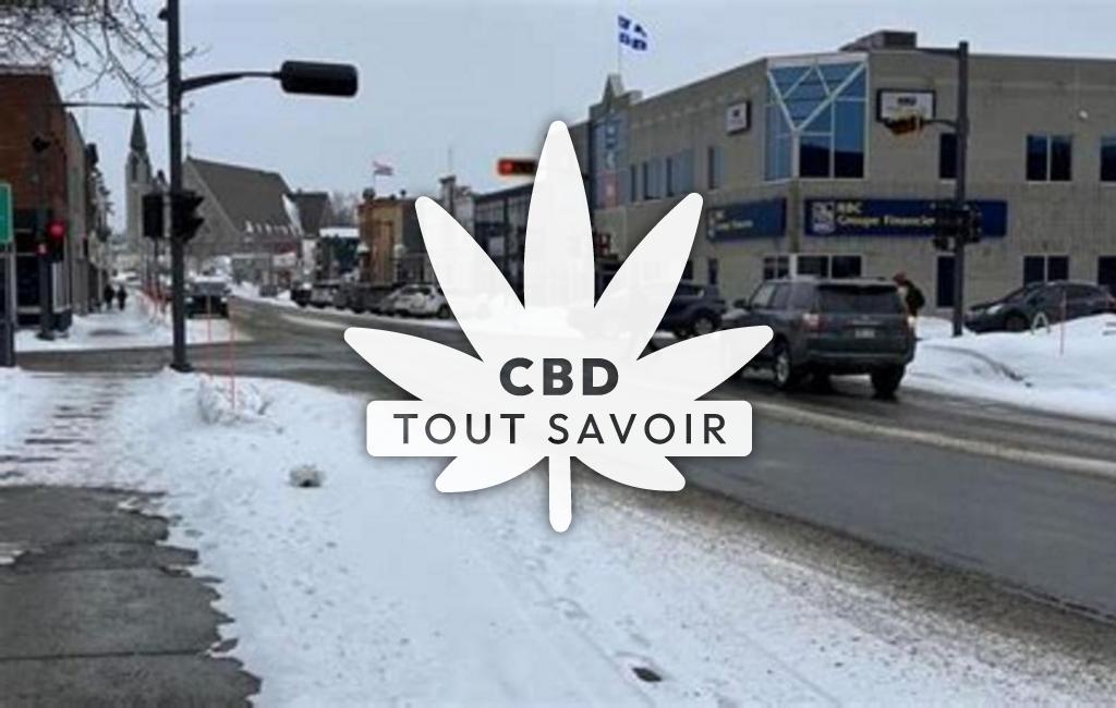 Village à Val-Mont avec feuille Cannabis CBD