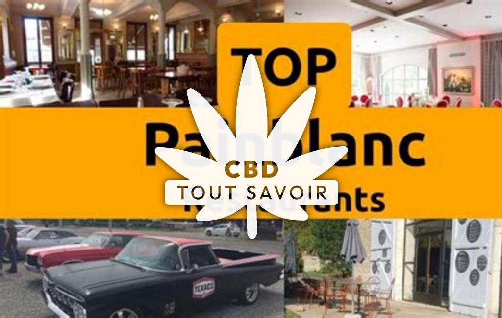 Village à Painblanc avec feuille Cannabis CBD
