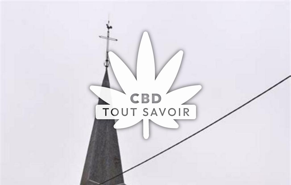 Village à Villotte-sur-Ource avec feuille Cannabis CBD