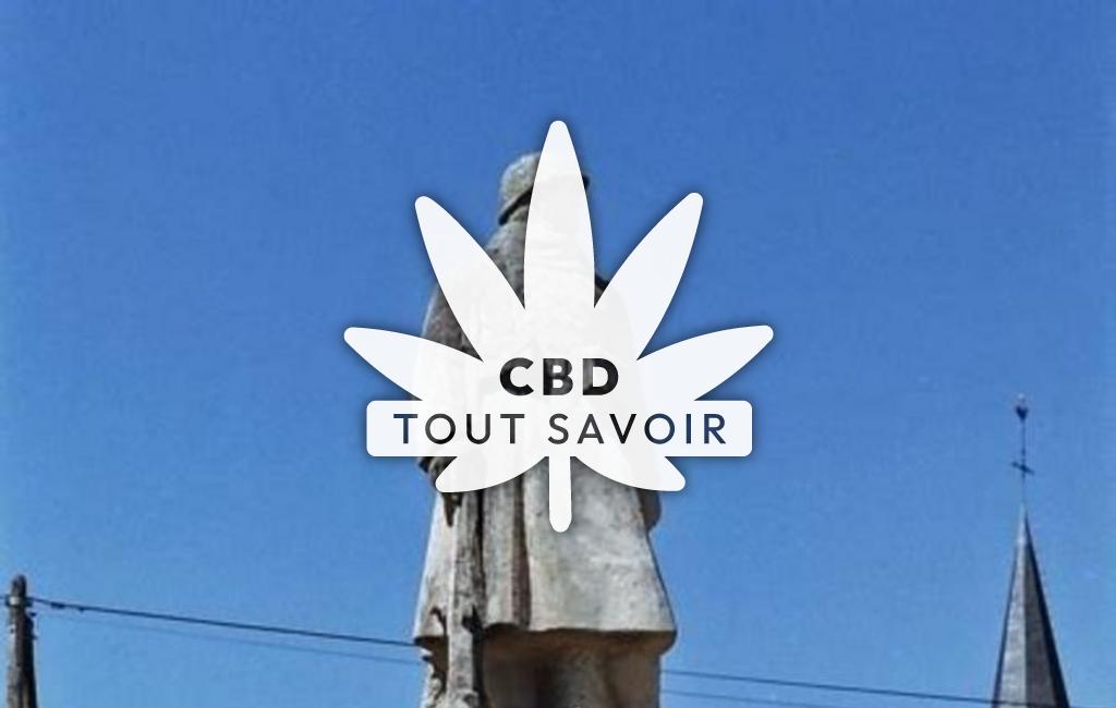 Village à Diancey avec feuille Cannabis CBD