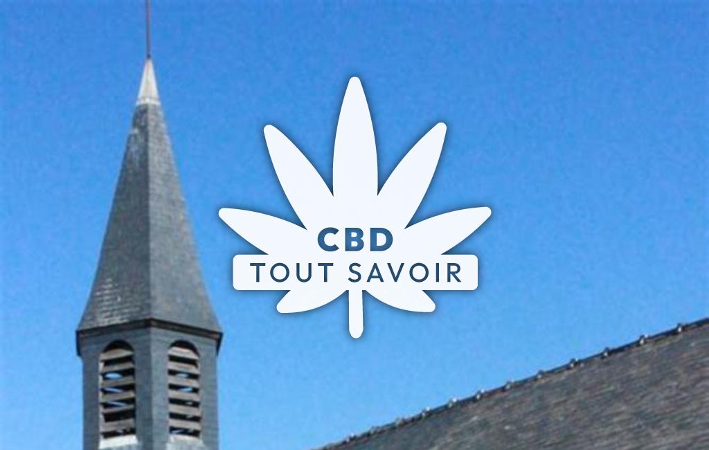 Village à Arrans avec feuille Cannabis CBD