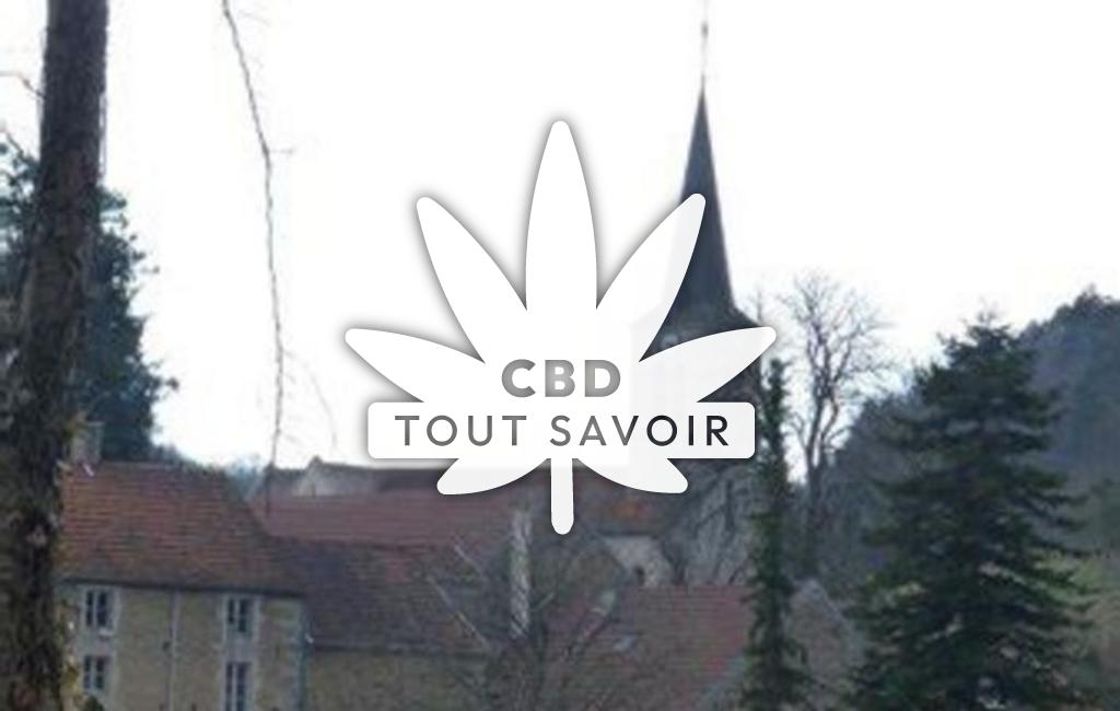 Village à Beaulieu avec feuille Cannabis CBD