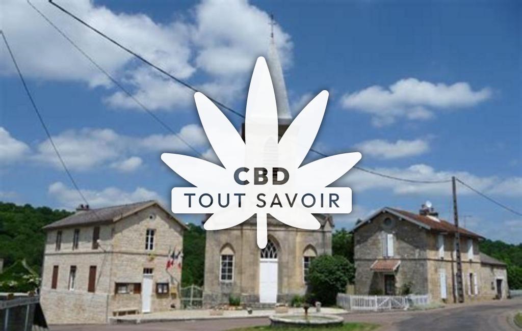 Village à Busseaut avec feuille Cannabis CBD