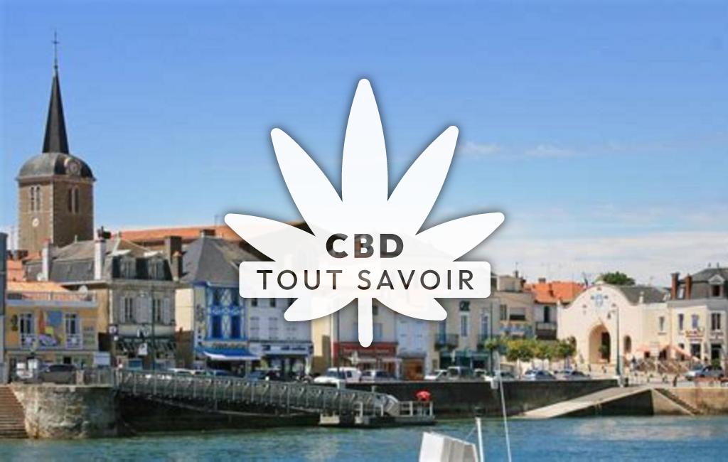 Village à La-Chaume avec feuille Cannabis CBD