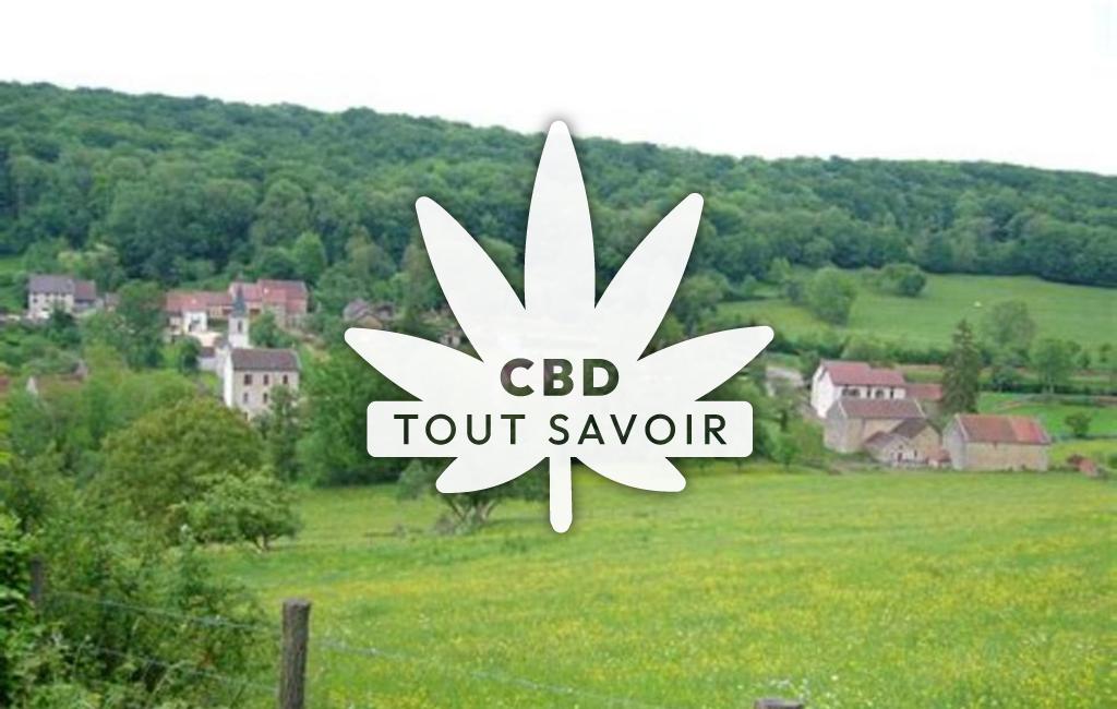 Village à Dree avec feuille Cannabis CBD