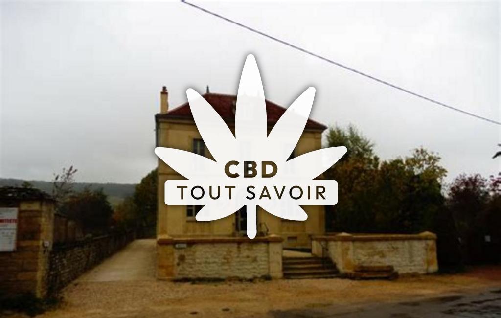 Village à Turcey avec feuille Cannabis CBD