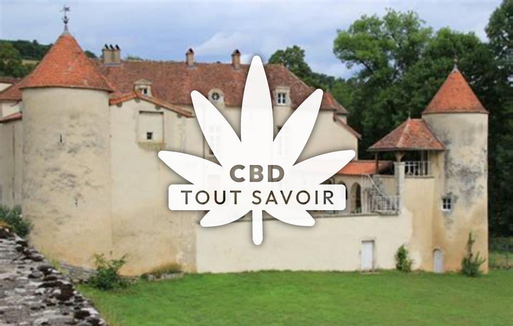Village à Le-Meix avec feuille Cannabis CBD