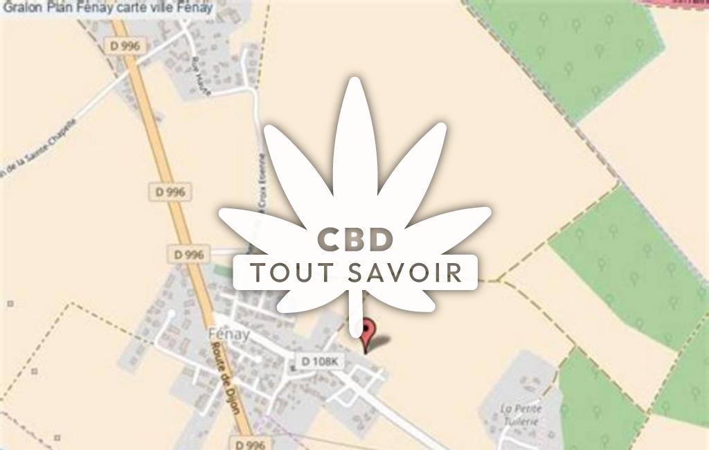 Village à Fenay avec feuille Cannabis CBD