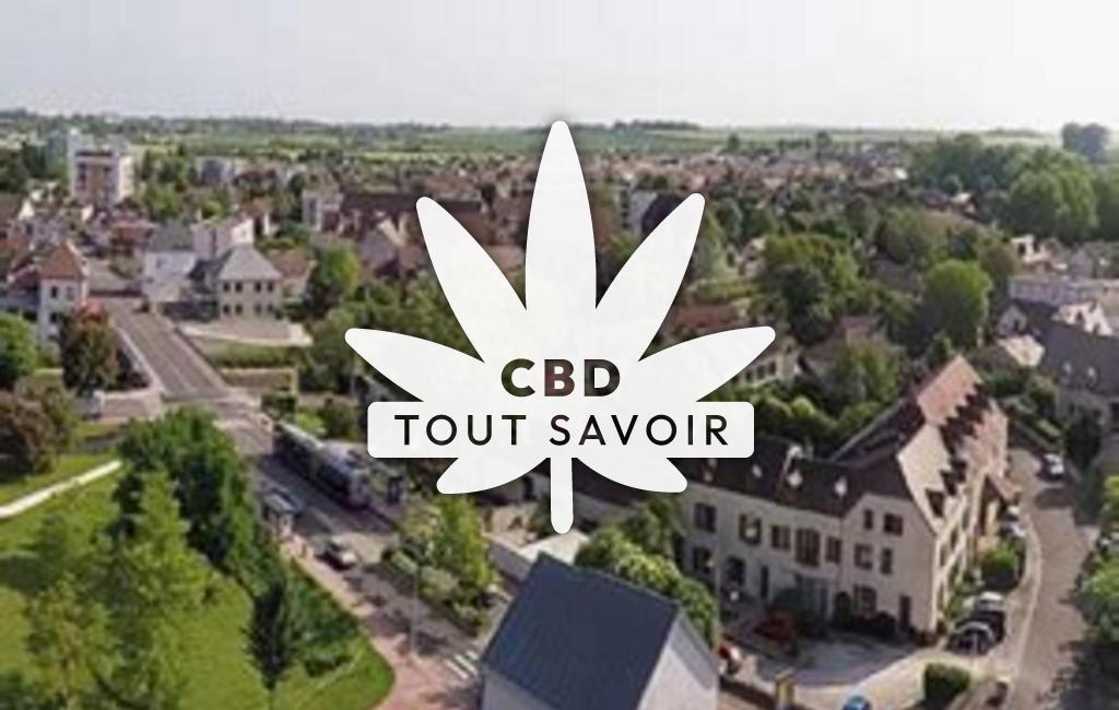 Village à Longvic avec feuille Cannabis CBD