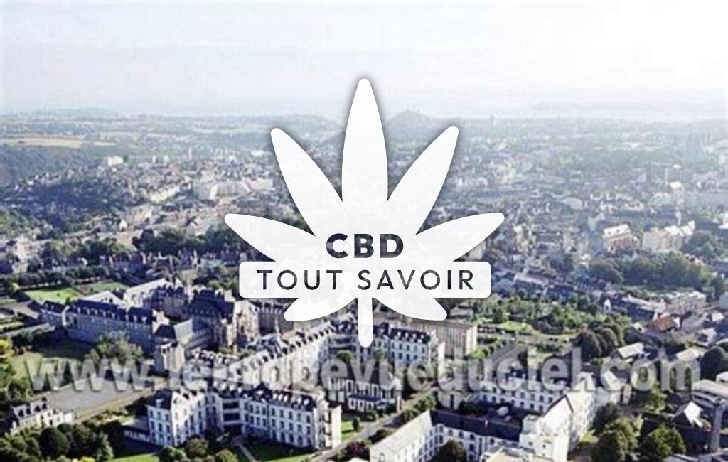 Village à Saint-Brieuc avec feuille Cannabis CBD