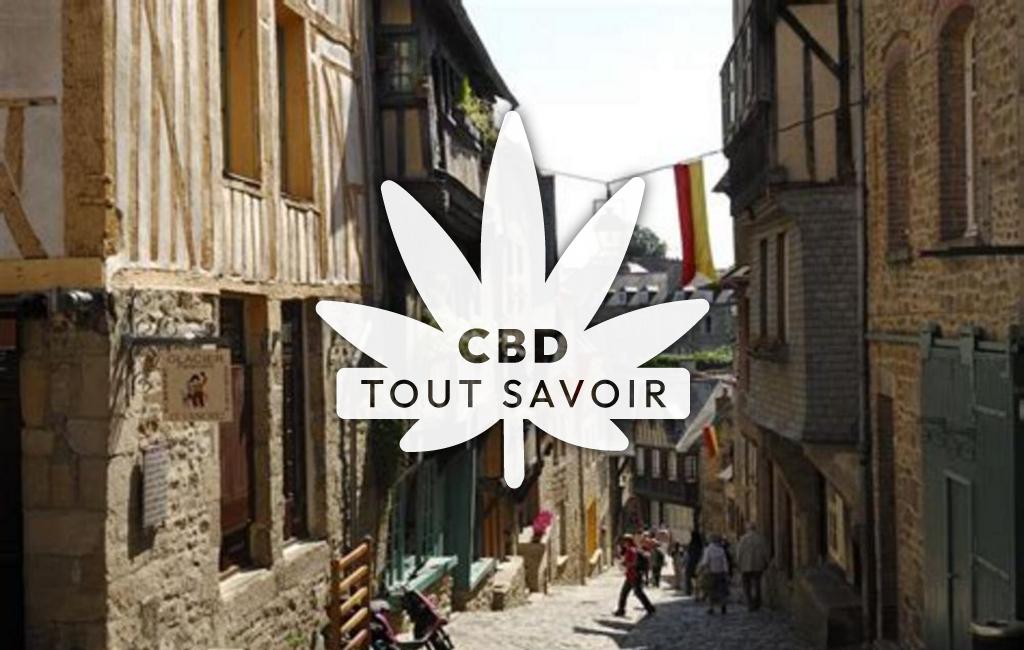 Village à Bobital avec feuille Cannabis CBD
