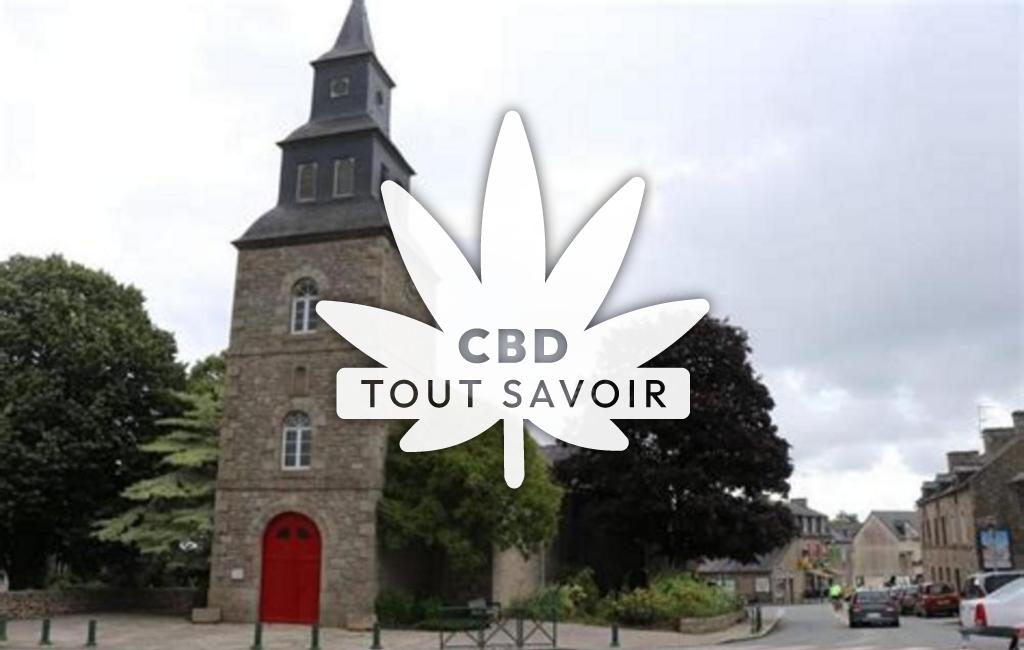Village à Quevert avec feuille Cannabis CBD