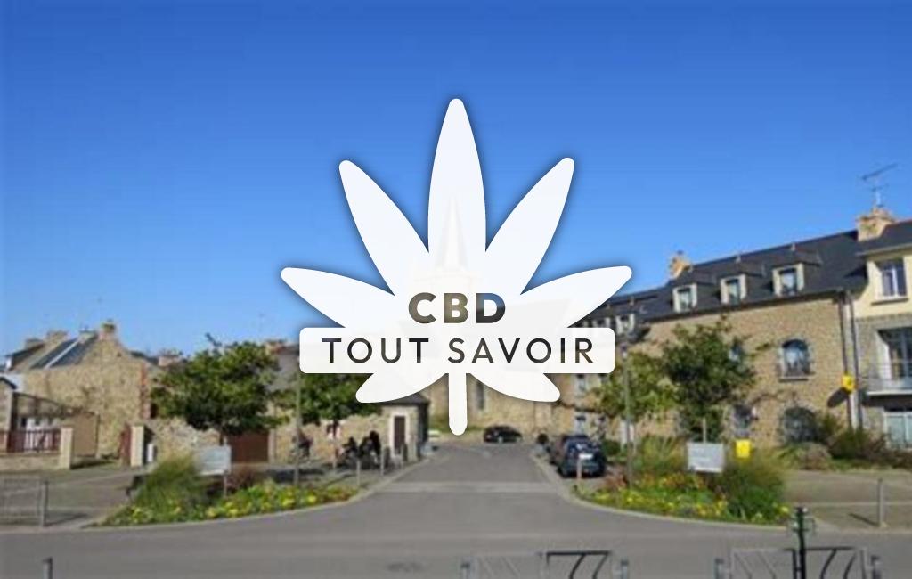 Village à Hillion avec feuille Cannabis CBD