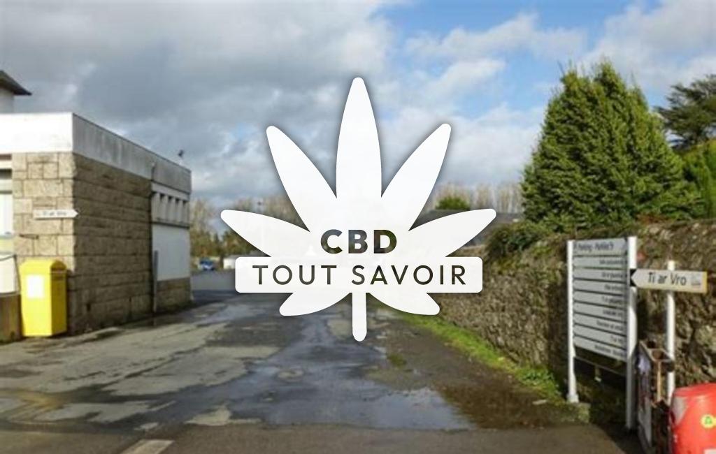 Village à Cavan avec feuille Cannabis CBD