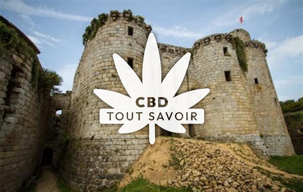 Village à Tonquedec avec feuille Cannabis CBD