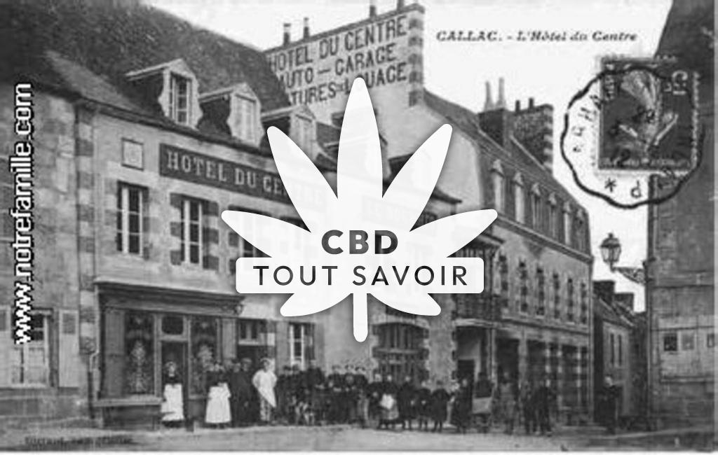 Village à Callac avec feuille Cannabis CBD