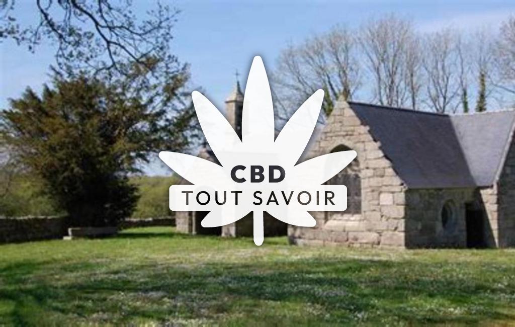 Village à Mael-Pestivien avec feuille Cannabis CBD