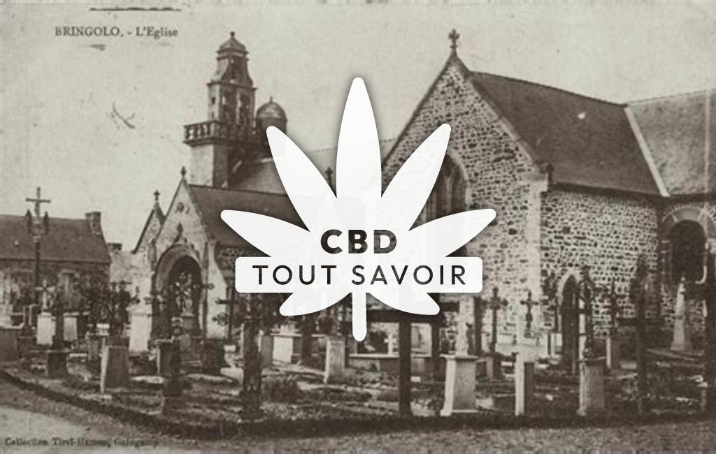 Village à Bringolo avec feuille Cannabis CBD