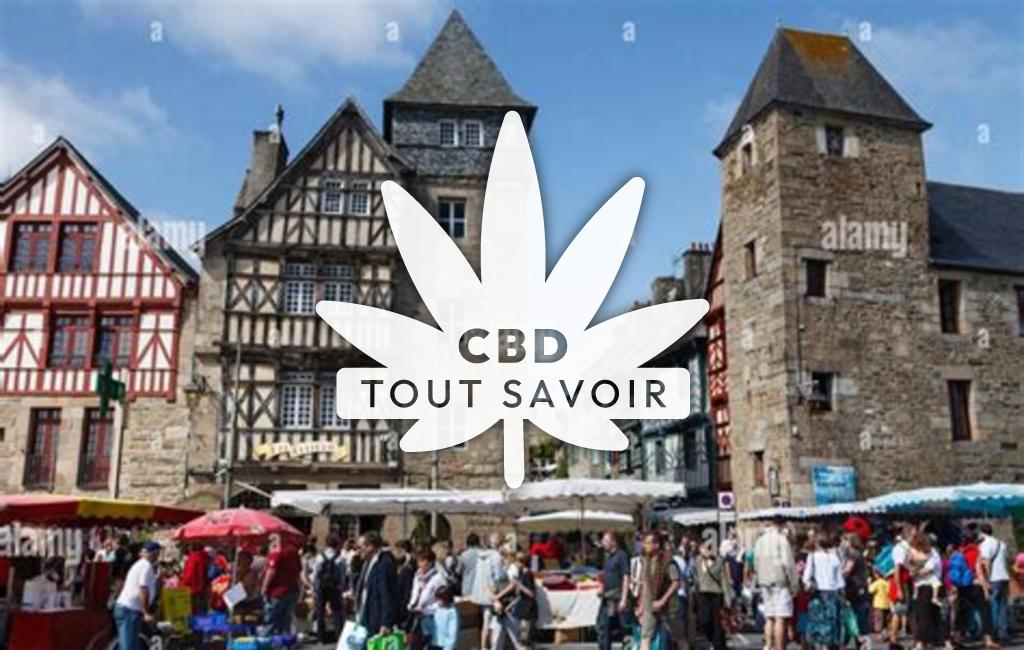 Village à Saint-Vran avec feuille Cannabis CBD