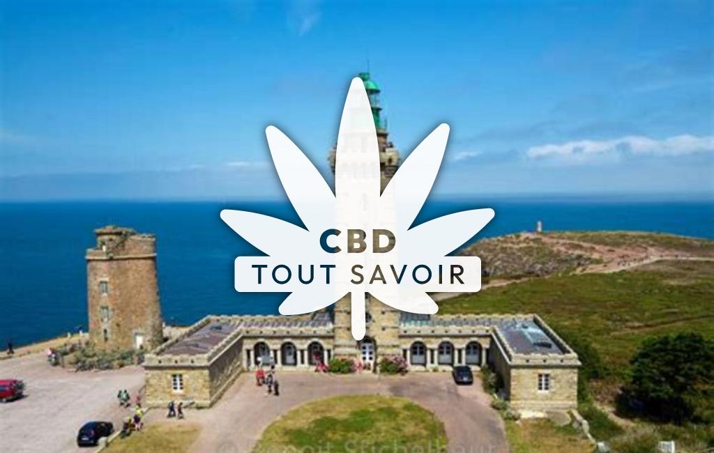 Village à Frehel avec feuille Cannabis CBD