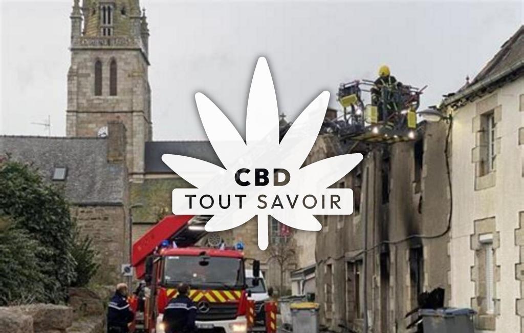 Village à Rouillac avec feuille Cannabis CBD