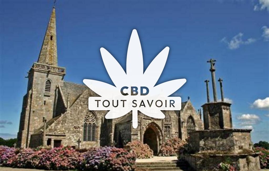 Village à Runan avec feuille Cannabis CBD