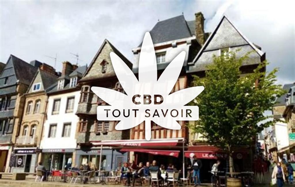 Village à Lannion avec feuille Cannabis CBD