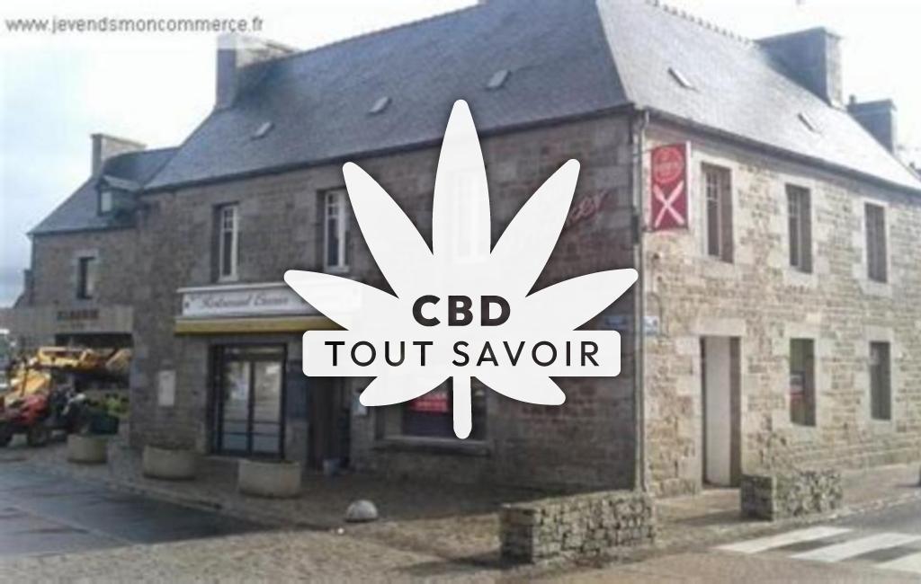 Village à Ploubezre avec feuille Cannabis CBD