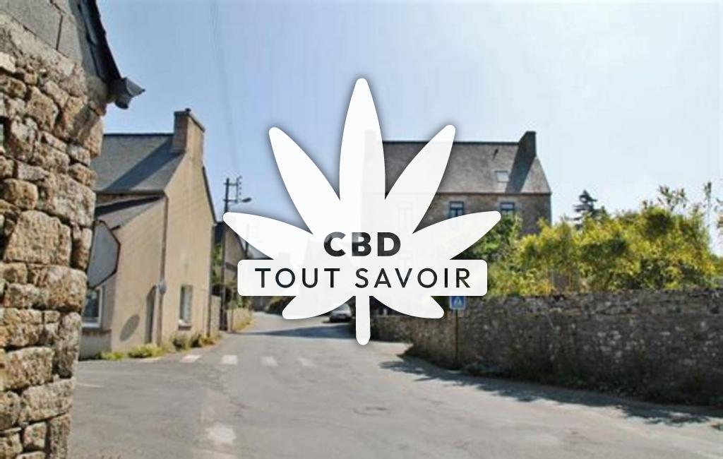 Village à Ploulec-H avec feuille Cannabis CBD