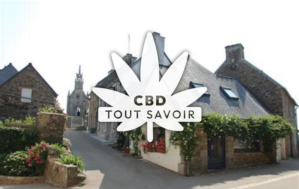Village à Rospez avec feuille Cannabis CBD