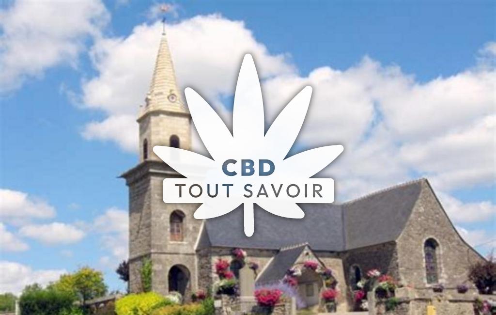 Village à Le-Bodeo avec feuille Cannabis CBD