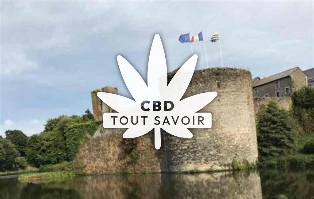 Village à Le-Haut-Corlay avec feuille Cannabis CBD