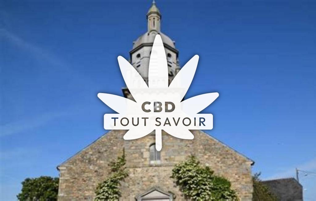 Village à Langueux avec feuille Cannabis CBD