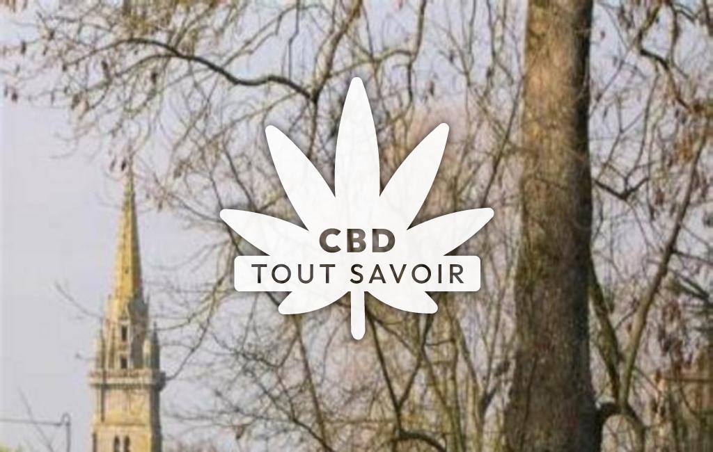 Village à Lanvellec avec feuille Cannabis CBD