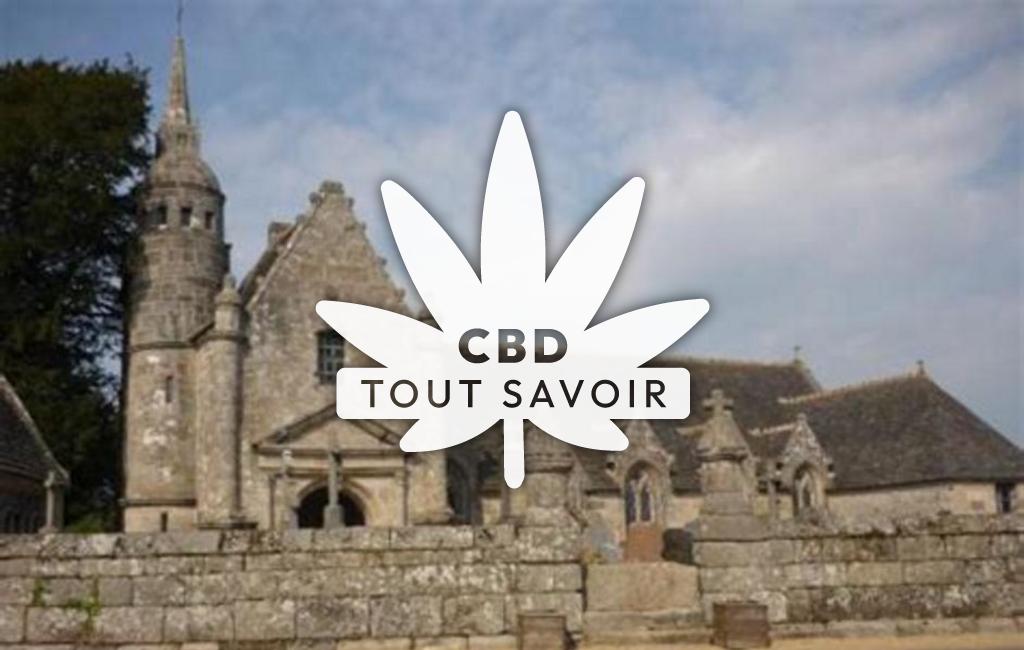 Village à Plouzelambre avec feuille Cannabis CBD