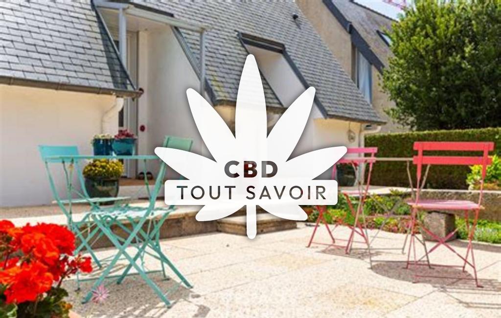 Village à Ploufragan avec feuille Cannabis CBD