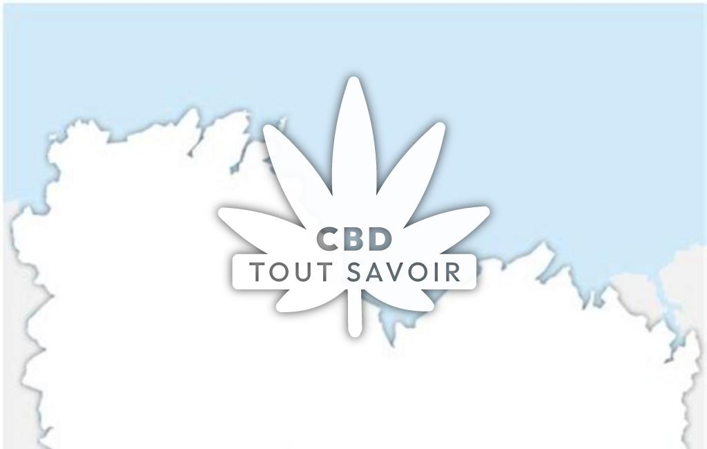Village à Merleac avec feuille Cannabis CBD